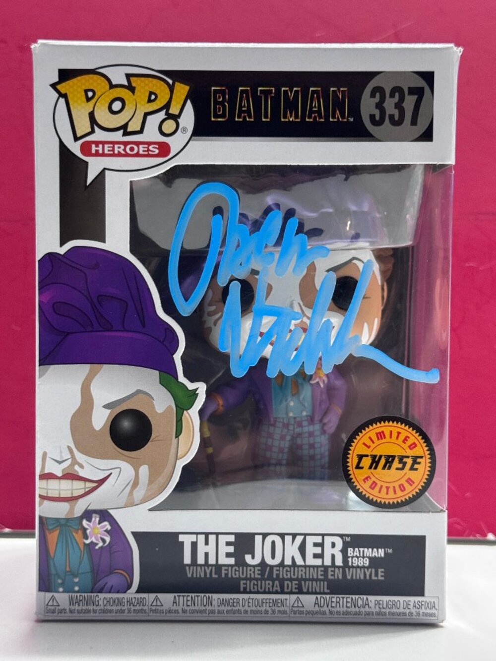 FUNKO POP! Batman - THE JOKER chase #337 Signed by Jack Nicholson COA AUTHENTIC